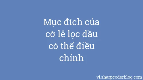 Mục đích của cờ lê lọc dầu có thể điều chỉnh - Thumbnail