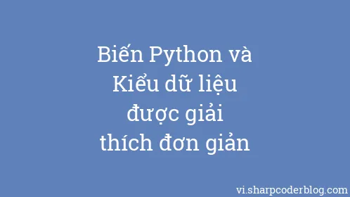 Biến Python và Kiểu dữ liệu được giải thích đơn giản - Thumbnail