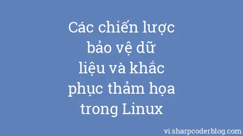 Các chiến lược bảo vệ dữ liệu và khắc phục thảm họa trong Linux - Thumbnail