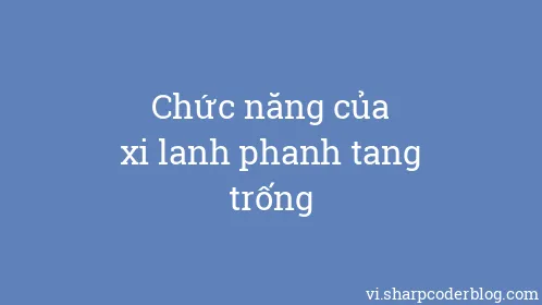 Chức năng của xi lanh phanh tang trống - Thumbnail