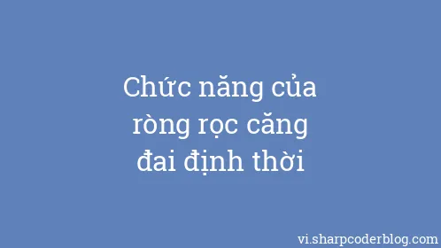 Chức năng của ròng rọc căng đai định thời - Thumbnail
