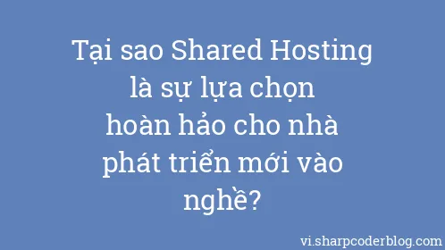 Tại sao Shared Hosting là sự lựa chọn hoàn hảo cho nhà phát triển mới vào nghề? - Thumbnail