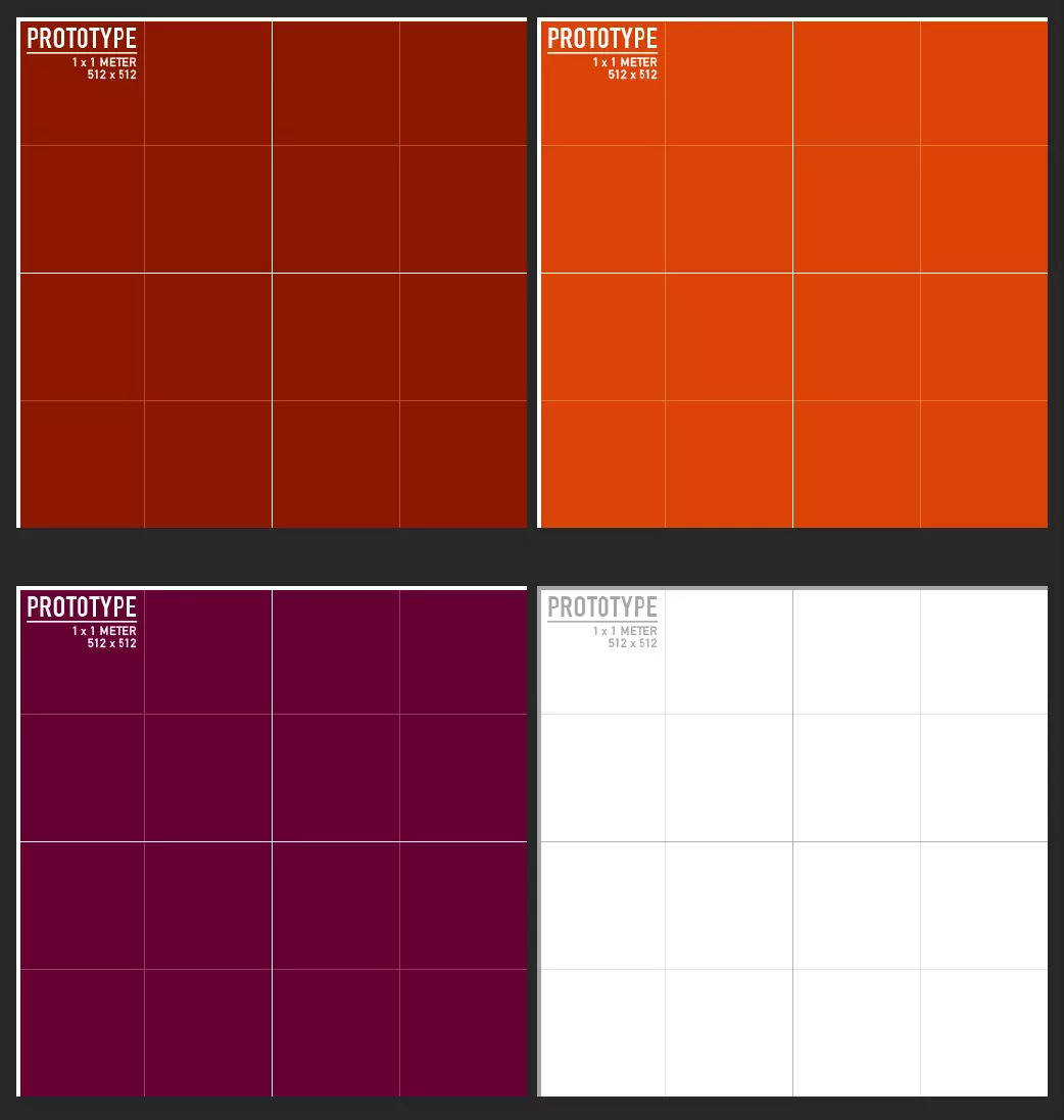Cài đặt sẵn nguyên mẫu vật liệu trong Unity.